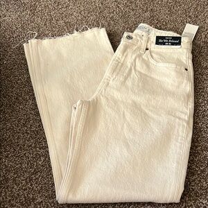 Abercrombie & Fitch CURVE LOVE High Rise 90s Relaxed - 25R - Cream
